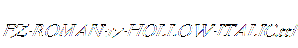 FZ-ROMAN-17-HOLLOW-ITALIC.ttf