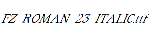 FZ-ROMAN-23-ITALIC.ttf