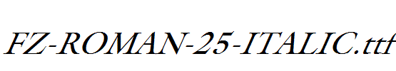 FZ-ROMAN-25-ITALIC.ttf