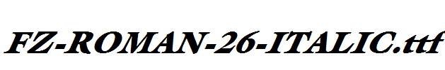 FZ-ROMAN-26-ITALIC.ttf