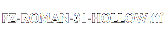 FZ-ROMAN-31-HOLLOW.ttf