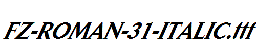 FZ-ROMAN-31-ITALIC.ttf