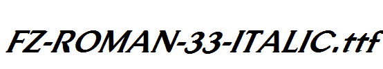 FZ-ROMAN-33-ITALIC.ttf