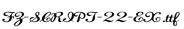 FZ-SCRIPT-22-EX.ttf