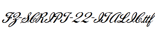 FZ-SCRIPT-22-ITALIC.ttf