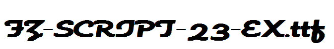 FZ-SCRIPT-23-EX.ttf