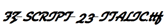 FZ-SCRIPT-23-ITALIC.ttf