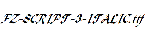 FZ-SCRIPT-3-ITALIC.ttf