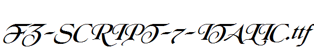 FZ-SCRIPT-7-ITALIC.ttf