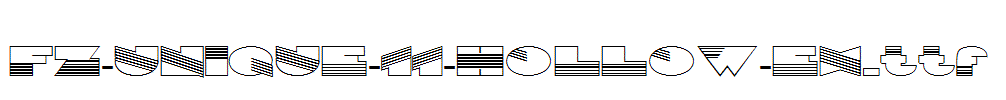 FZ-UNIQUE-11-HOLLOW-EX.ttf