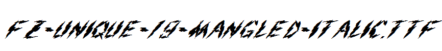 FZ-UNIQUE-19-MANGLED-ITALIC.ttf