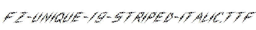 FZ-UNIQUE-19-STRIPED-ITALIC.ttf