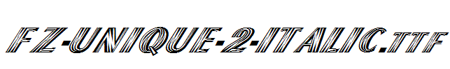 FZ-UNIQUE-2-ITALIC.ttf