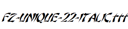 FZ-UNIQUE-22-ITALIC.ttf