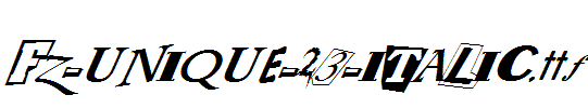 FZ-UNIQUE-23-ITALIC.ttf