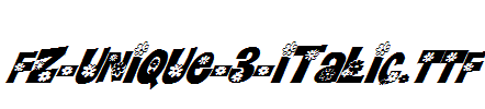 FZ-UNIQUE-3-ITALIC.ttf