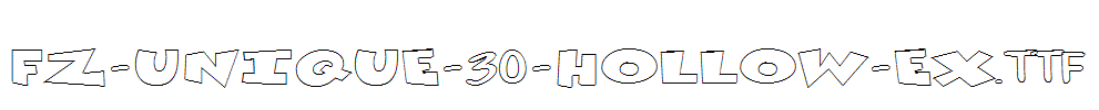 FZ-UNIQUE-30-HOLLOW-EX.ttf