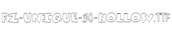 FZ-UNIQUE-30-HOLLOW.ttf