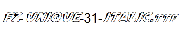 FZ-UNIQUE-31-ITALIC.ttf