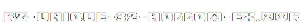 FZ-UNIQUE-32-HOLLOW-EX.ttf