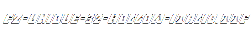 FZ-UNIQUE-32-HOLLOW-ITALIC.ttf