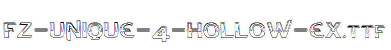 FZ-UNIQUE-4-HOLLOW-EX.ttf