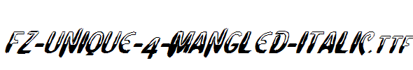 FZ-UNIQUE-4-MANGLED-ITALIC.ttf