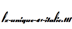 FZ-UNIQUE-41-ITALIC.ttf