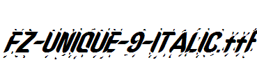 FZ-UNIQUE-9-ITALIC.ttf