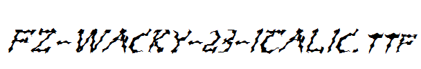 FZ-WACKY-23-ITALIC.ttf