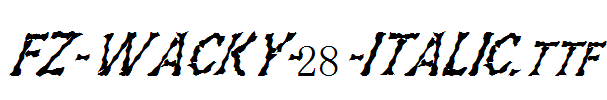 FZ-WACKY-28-ITALIC.ttf