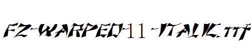 FZ-WARPED-11-ITALIC.ttf