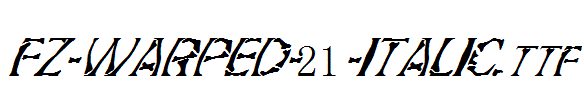 FZ-WARPED-21-ITALIC.ttf