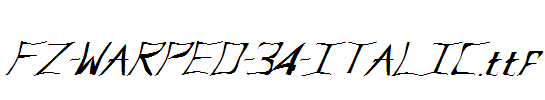 FZ-WARPED-34-ITALIC.ttf