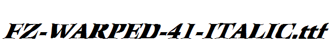 FZ-WARPED-41-ITALIC.ttf