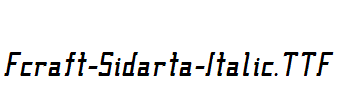 Fcraft-Sidarta-Italic.ttf