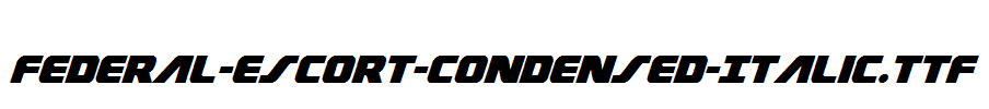 Federal-Escort-Condensed-Italic.ttf