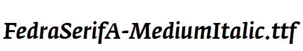 FedraSerifA-MediumItalic.ttf