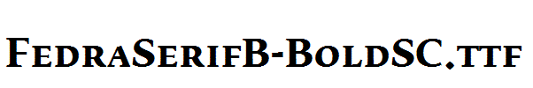 FedraSerifB-BoldSC.ttf