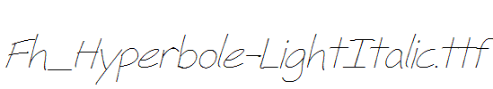 Fh_Hyperbole-LightItalic.ttf