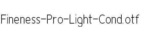 Fineness-Pro-Light-Cond.otf