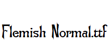 手写英文字体Flemish-Normal.ttf