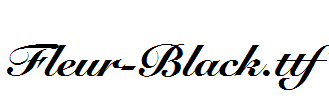 花体字体Fleur-Black.ttf