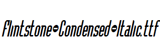 斜体英文字体Flintstone-Condensed-Italic.ttf