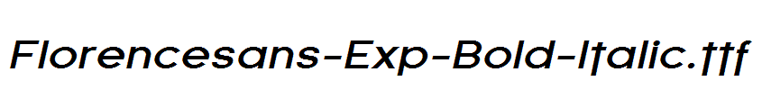 Florencesans-Exp-Bold-Italic.ttf