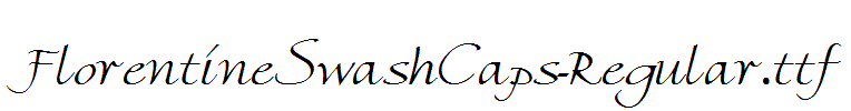 手写硬笔书法字体FlorentineSwashCaps-Regular.ttf