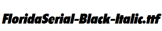 FloridaSerial-Black-Italic.ttf