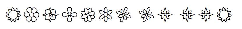 花纹字体Flowers-St.ttf是一款花朵图案字体