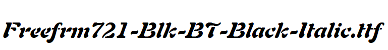 Freefrm721-Blk-BT-Black-Italic.ttf