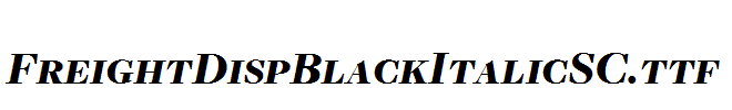 FreightDispBlackItalicSC.ttf